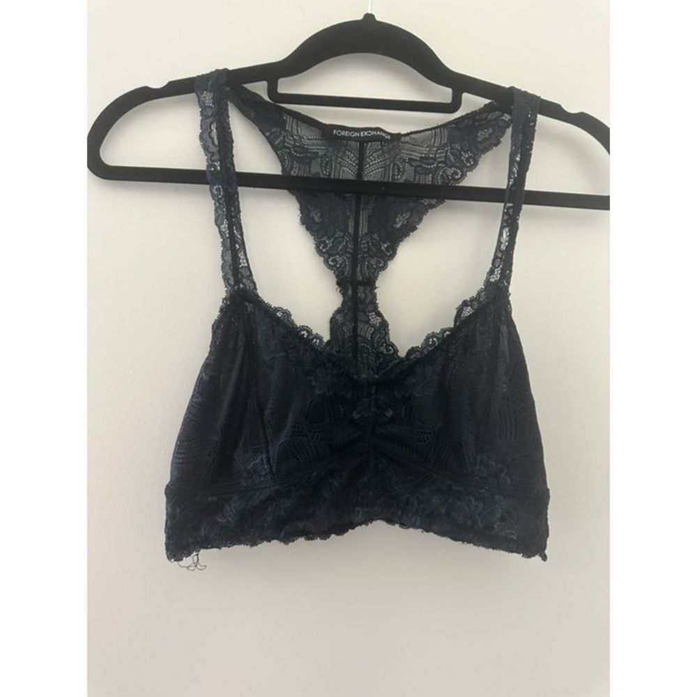 Foreign Exchange - Navy Bralette - Size Large